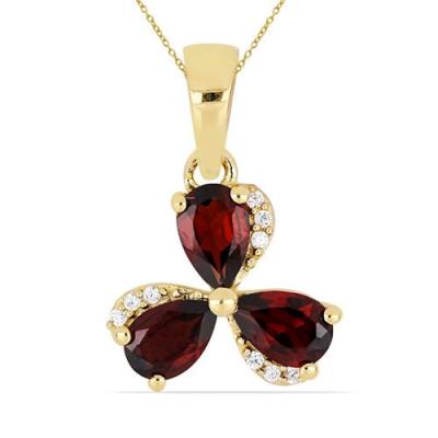 BUY 925 STERLING SILVER GOLD PLATED NATURAL PERIDOT GEMSTONE PENDANT